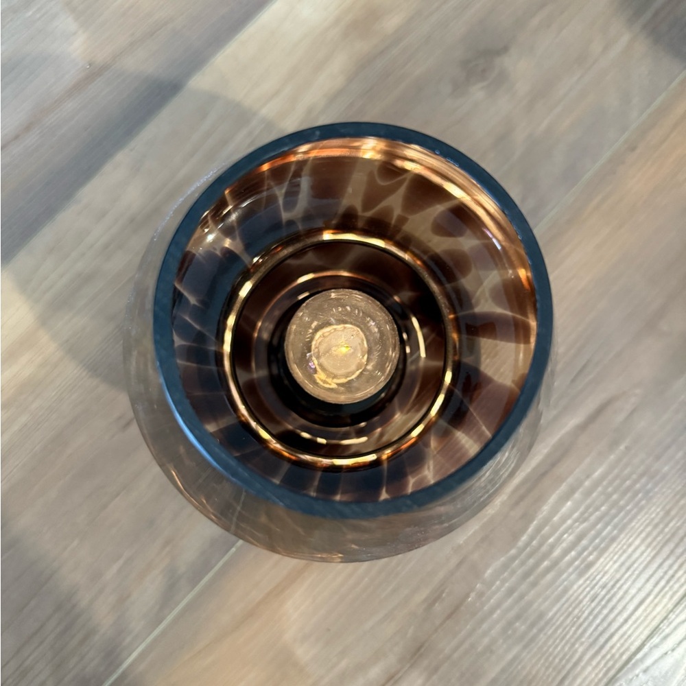 Brown Tortoise Glass Mushroom Lamp - Picture 8 of 8